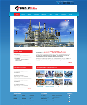 Web-Design von Omee für Unique Project Solutions | Design: #1966771
