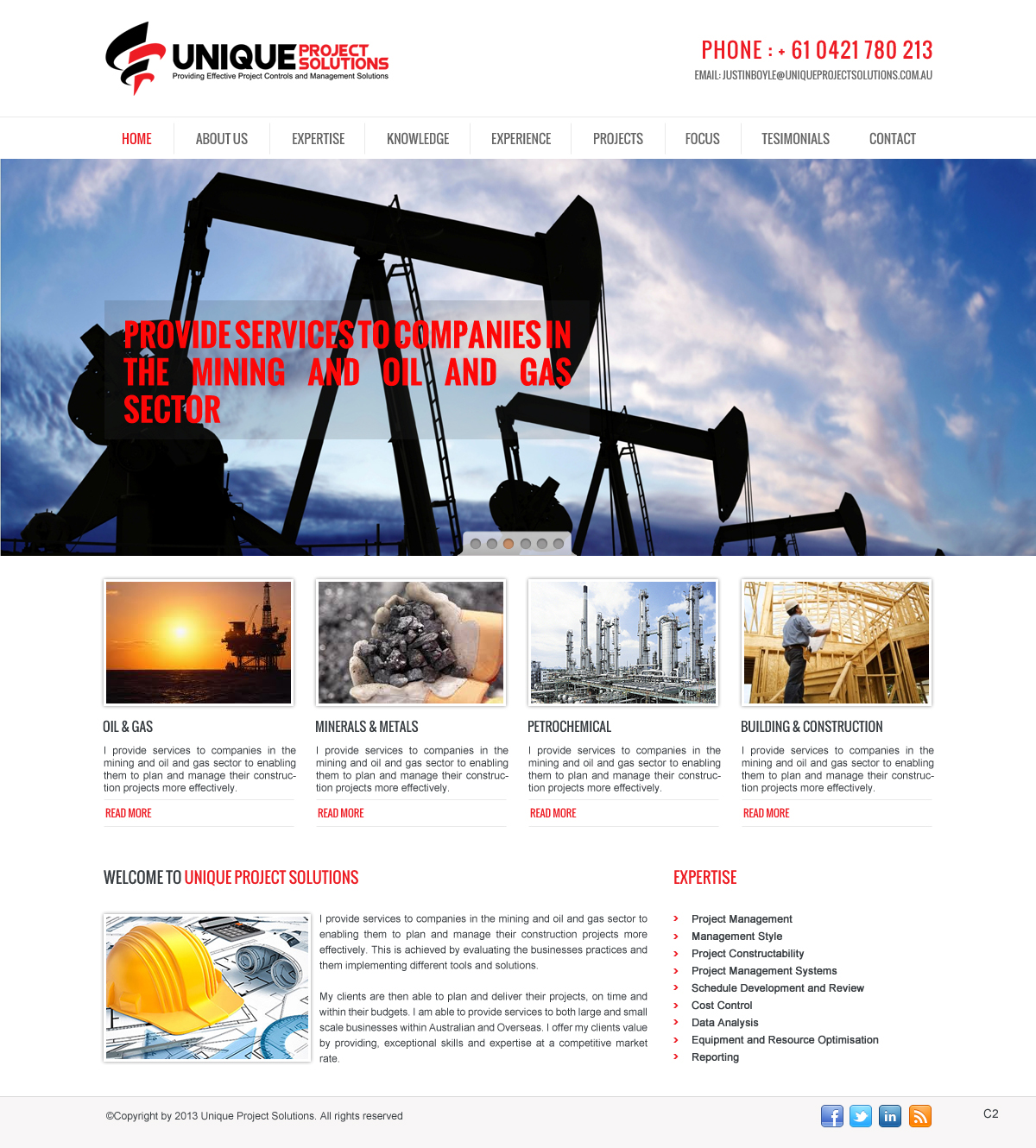 Diseño Web por pb para Unique Project Solutions | Diseño #1953043