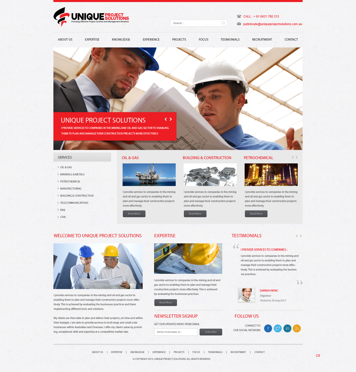 Diseño Web por pb para Unique Project Solutions | Diseño #1953048