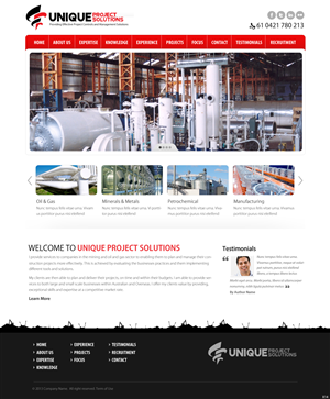 Web-Design von pb für Unique Project Solutions | Design: #1953060