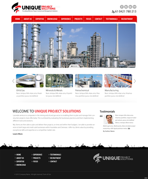 Web-Design von pb für Unique Project Solutions | Design: #1953063