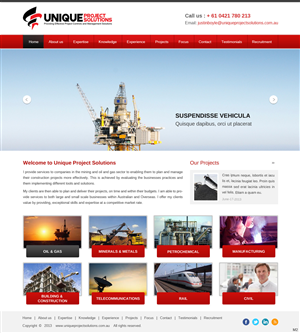 Web-Design von pb für Unique Project Solutions | Design: #1953067
