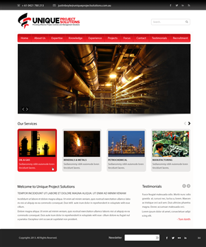 Web-Design von pb für Unique Project Solutions | Design: #1959013