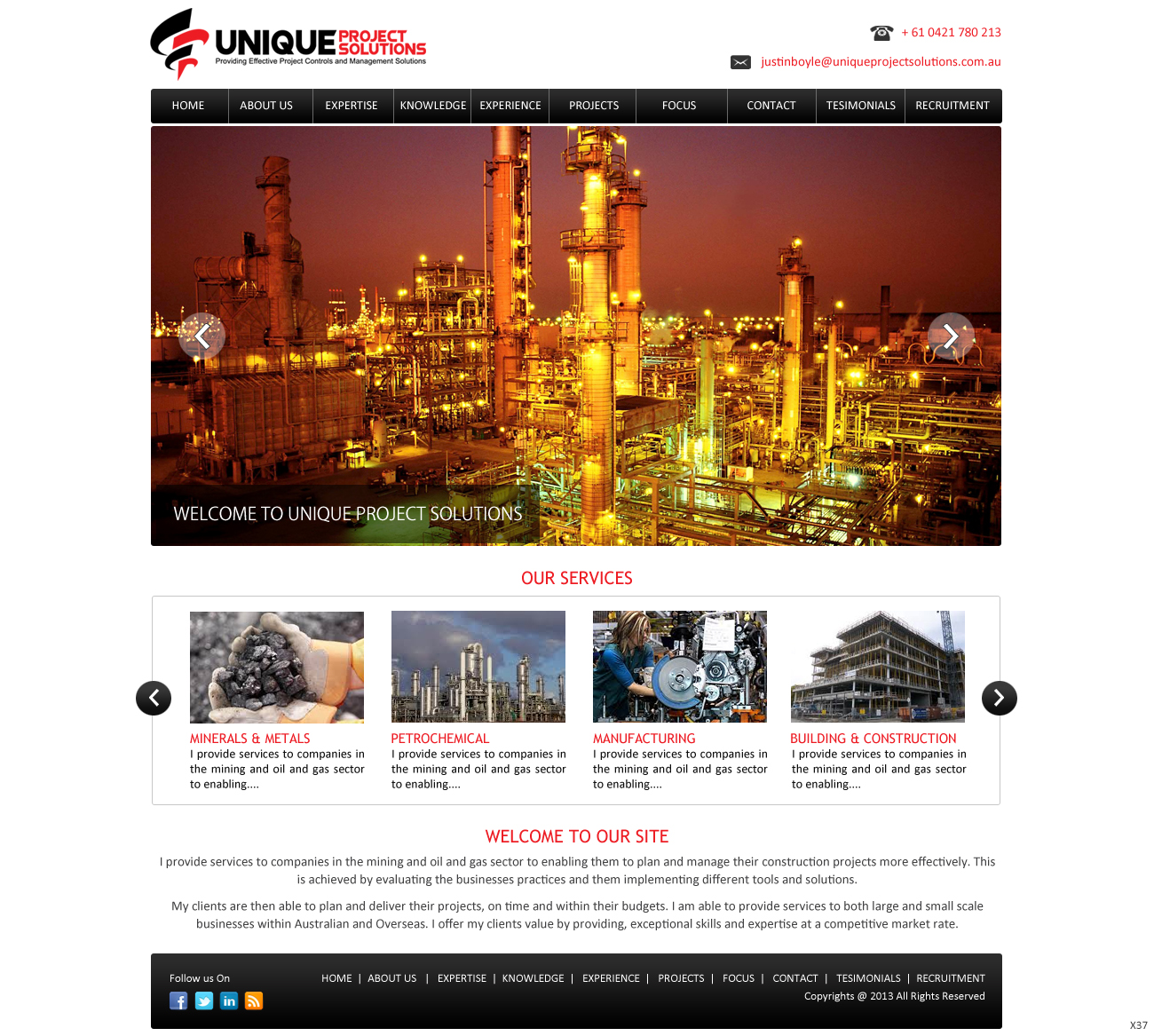 Web Design by pb for Unique Project Solutions | Design #1964603