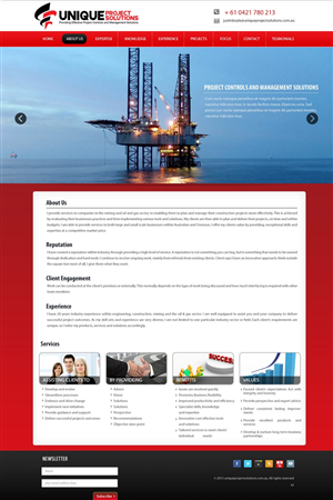 Web-Design von pb für Unique Project Solutions | Design: #1968195