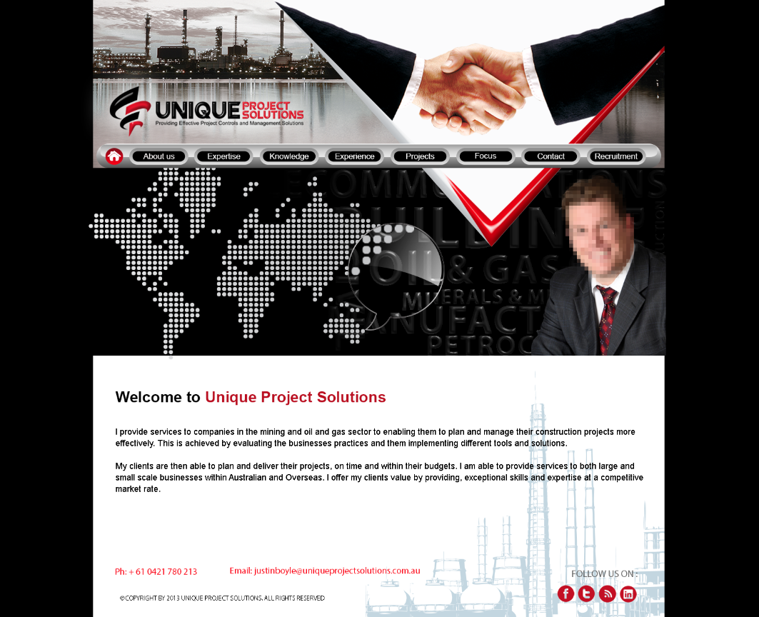 Web-Design von Maya Dadgar für Unique Project Solutions | Design #1955625