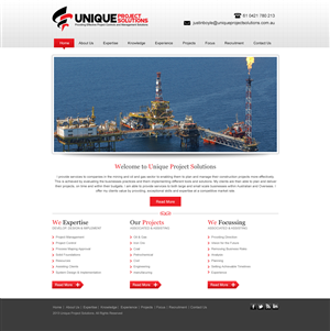 Web Design by Empireweb for Unique Project Solutions | Design: #1952226