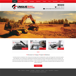 Web Design by Empireweb for Unique Project Solutions | Design: #1952285