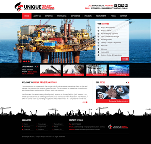 Web Design by Empireweb for Unique Project Solutions | Design: #1952647