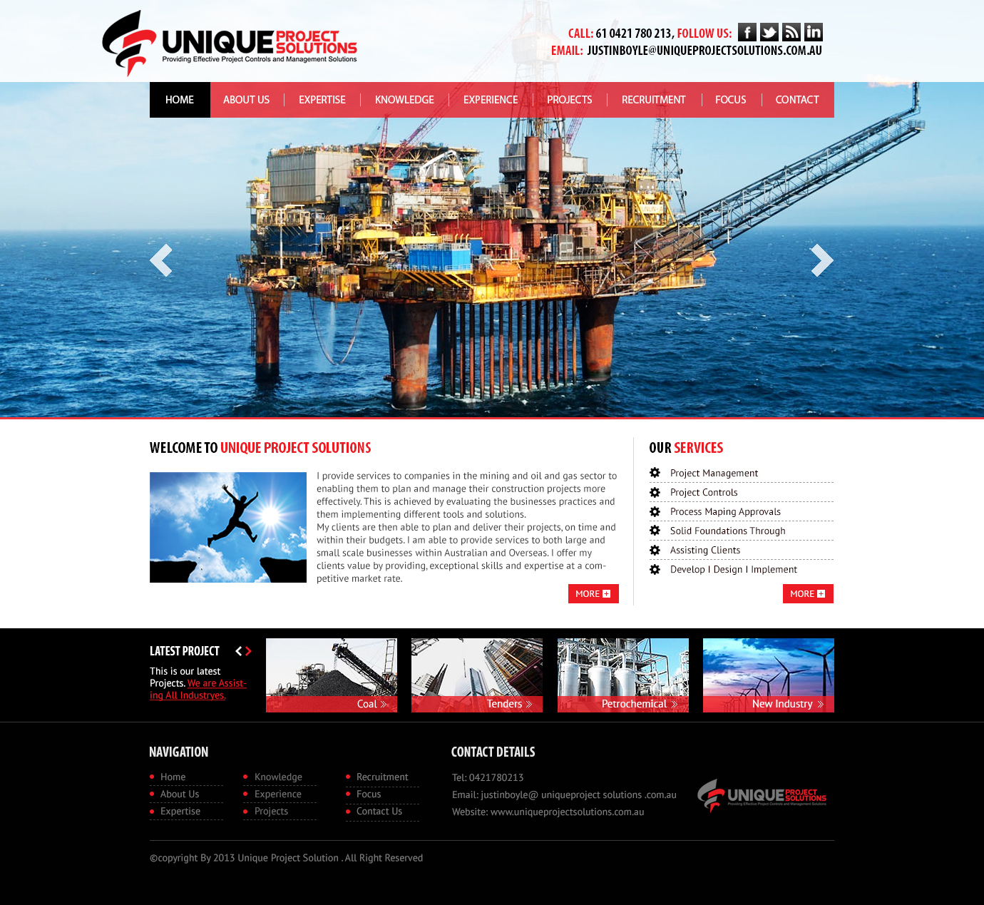 Web Design by Empireweb for Unique Project Solutions | Design #1953053