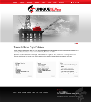 Web Design by Sandra for Unique Project Solutions | Design #1953036