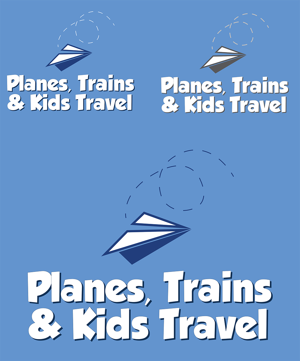 Logo Design by GiraphicSpark for Planes, Trains & Kids Travel  | Design #7998152