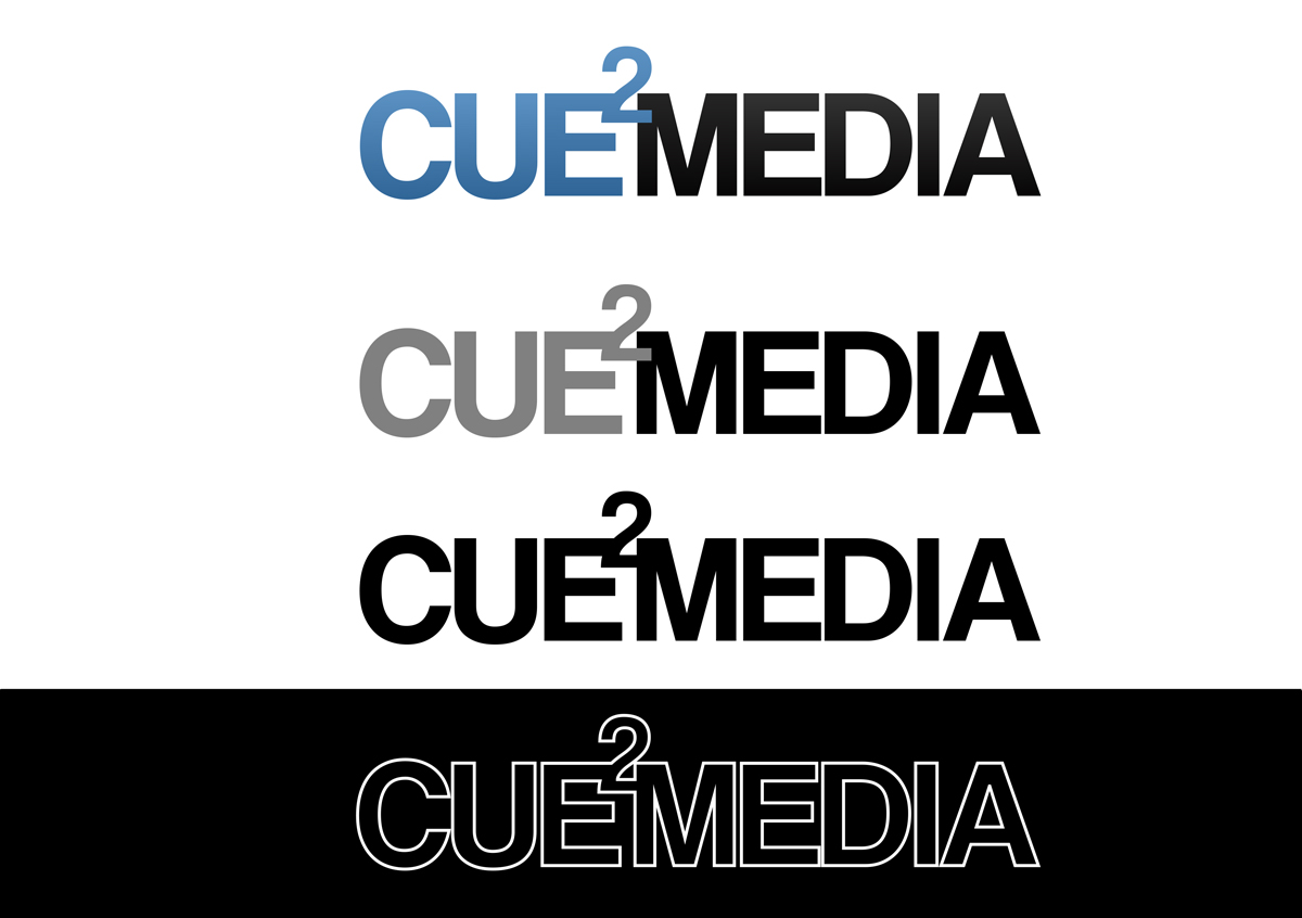 Logo Design by grafoskop for Cue?Media | Design #7998057