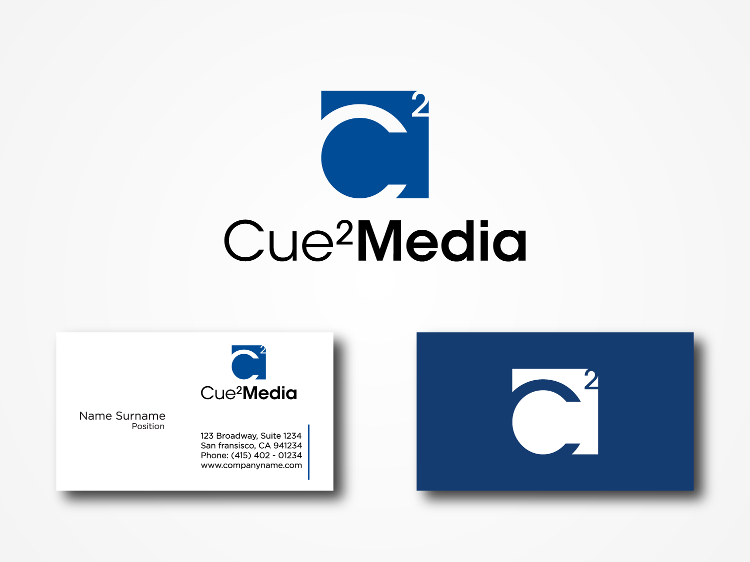 Logo Design by shanks for Cue?Media | Design #7954011