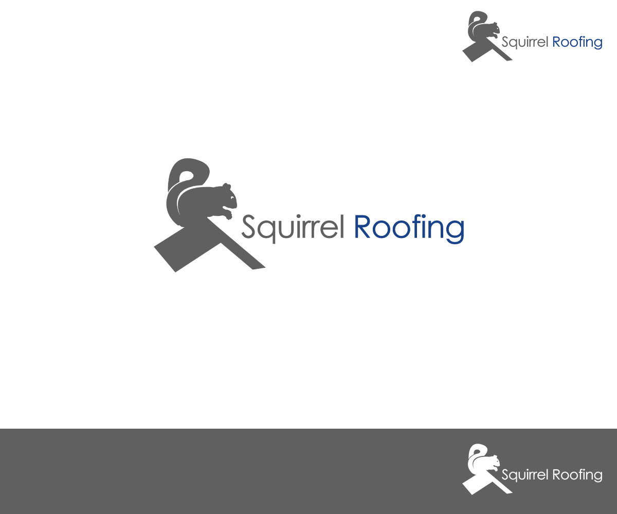 Logo Design by DEZIGN RABBIT for Squirrel Roofing | Design #7948916