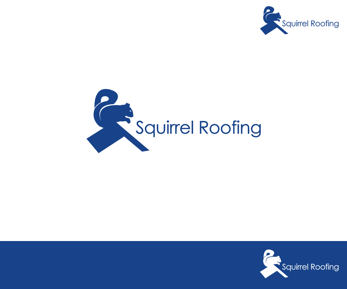 Logo Design by DEZIGN RABBIT for Squirrel Roofing | Design #7948917