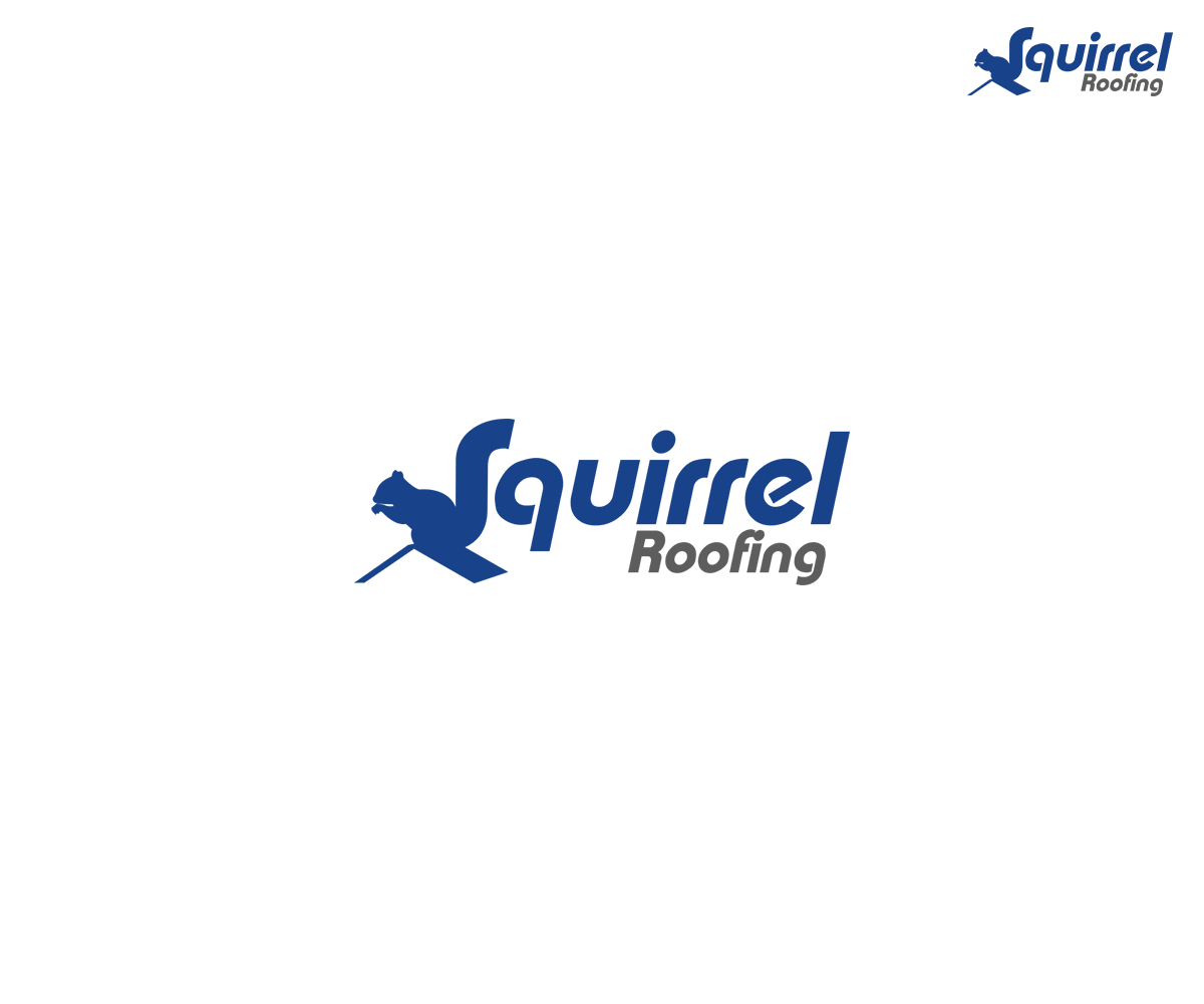 Logo Design by DEZIGN RABBIT for Squirrel Roofing | Design #7954441
