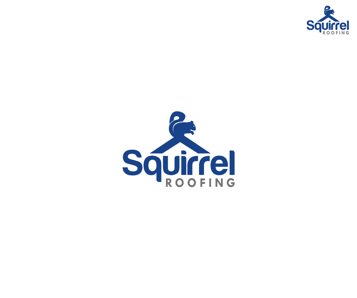 Logo Design by DEZIGN RABBIT for Squirrel Roofing | Design #7964199