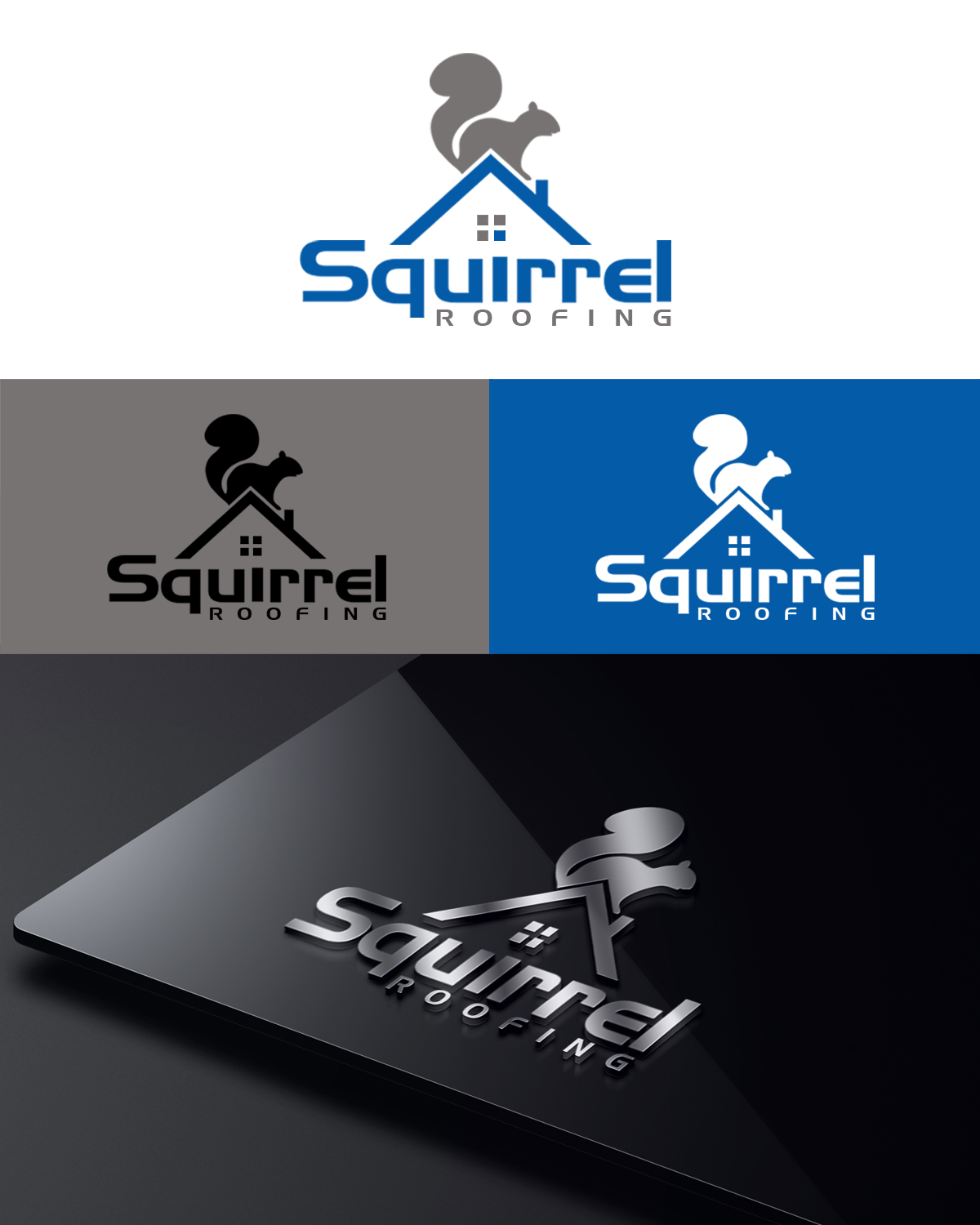 Logo Design by Tsuna Sawada for Squirrel Roofing | Design #7943715