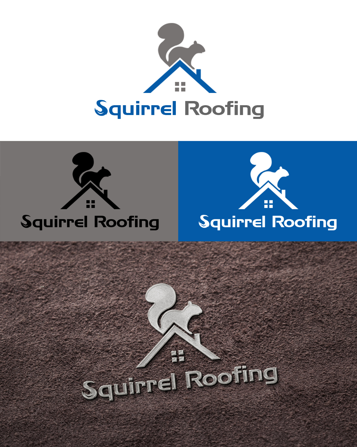 Logo Design by Tsuna Sawada for Squirrel Roofing | Design #7964247