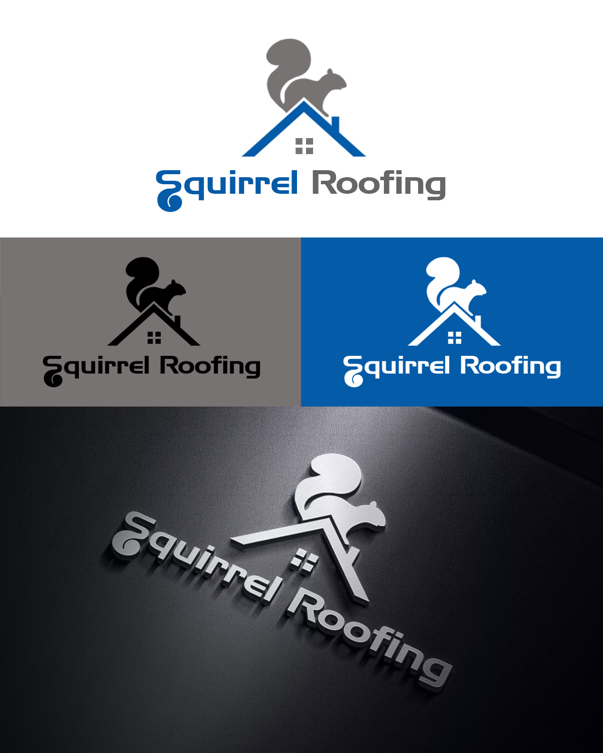 Logo Design by Tsuna Sawada for Squirrel Roofing | Design #7964544