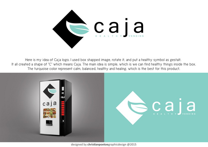 Logo Design by christianpoetoe for Caja Healthy Vending | Design #7945228