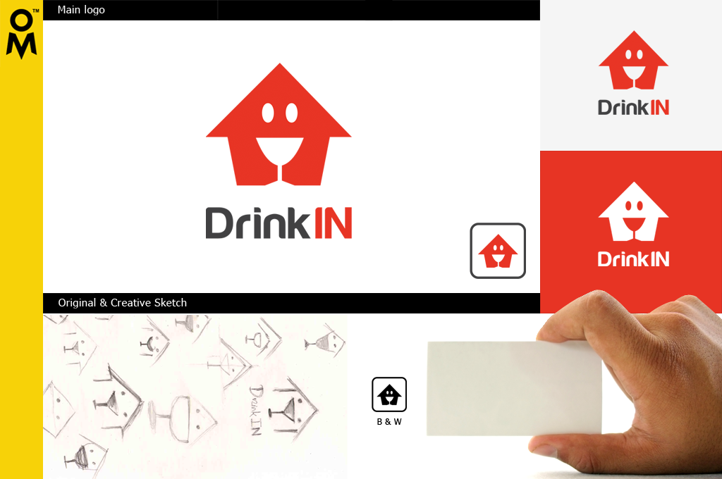 Logo Design by Omee for DrinkIn, Inc. | Design #1951018