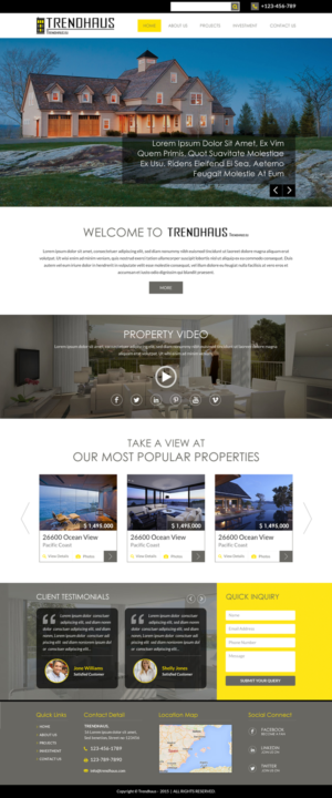 Web Design by Sbss for this project | Design: #8016618