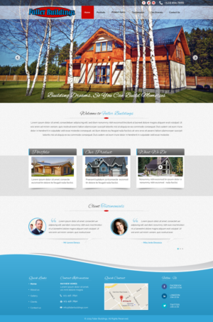 Faller Buildings Construction Company Seeking Modern Website | Web Design by Sbss