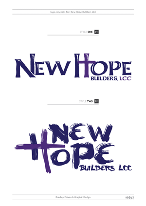 Grafik-Design von BEGD - Bradley Edwards Graphic Design für New Hope Builders | Design: #2021804