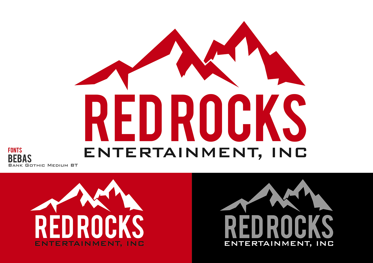 Logo Design by edmondhenry for Red Rocks Entertainment, INC | Design: #7943550