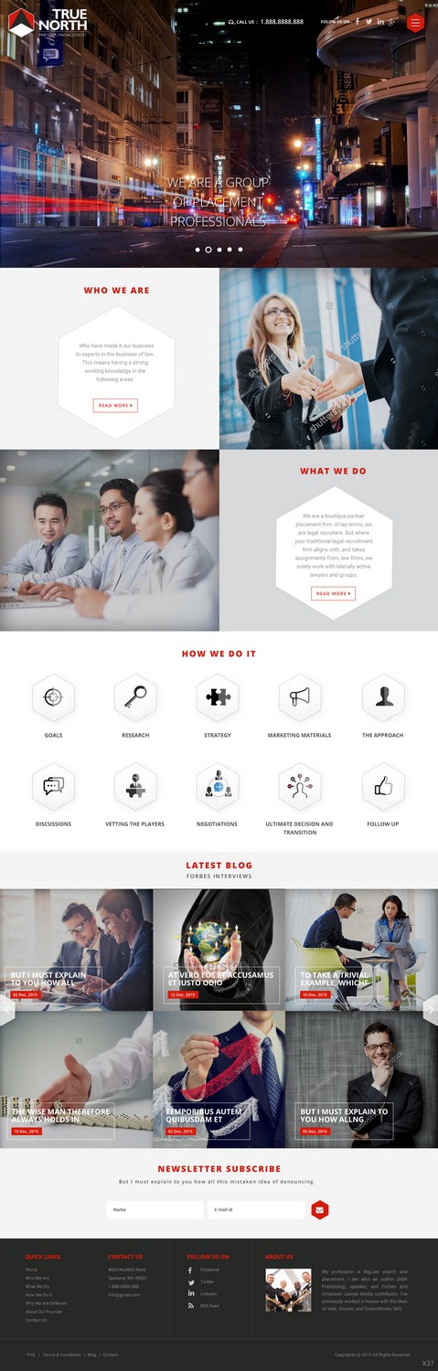 Web Design by pb for Parnell & Co. | Design #8005760