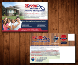 Postcard Design by Designers Hub for RE/MAX Infinity Property Management | Design: #8451001