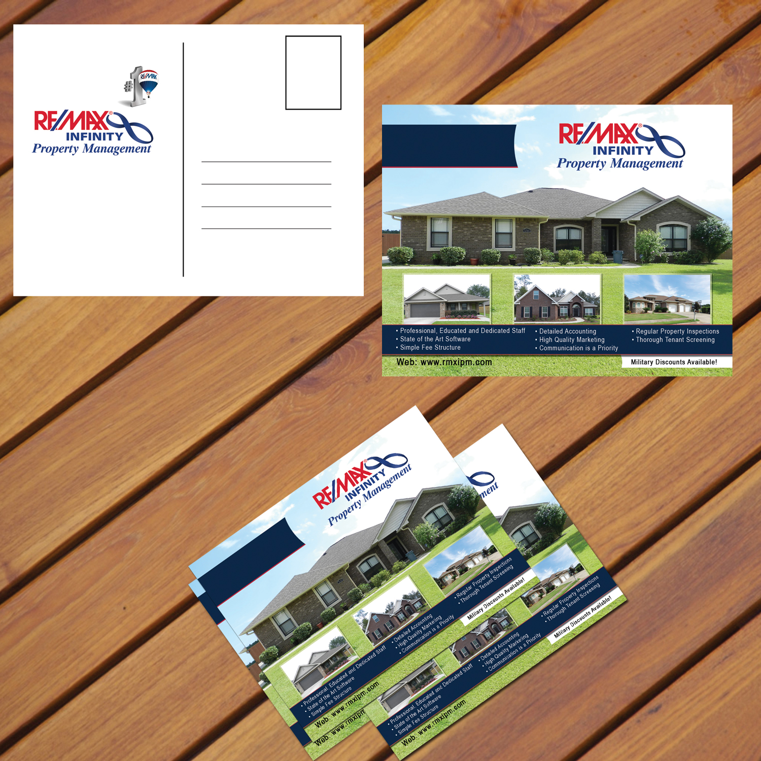 Postkarten-Design von ManoDesign1 für RE/MAX Infinity Property Management | Design #7989140