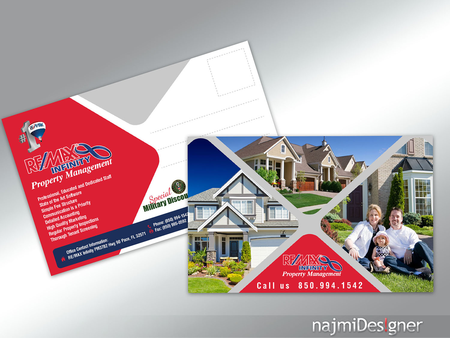 Modern, Professional, Property Management Postcard Design for RE/MAX
