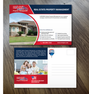 Diseño de Postal por alex989 para RE/MAX Infinity Property Management | Diseño: #7986459