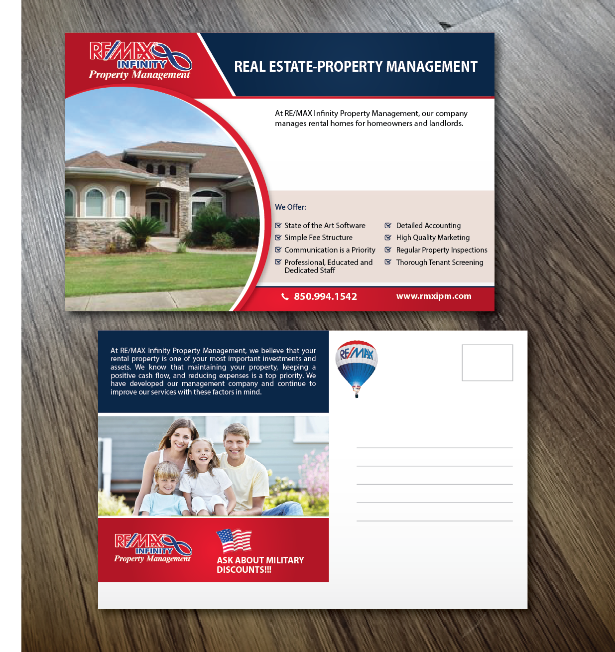 Postkarten-Design von alex989 für RE/MAX Infinity Property Management | Design #7998020