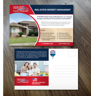 Postkarten-Design von alex989 für RE/MAX Infinity Property Management | Design: #8167004