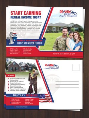 Diseño de Postal por debdesign para RE/MAX Infinity Property Management | Diseño: #7945641