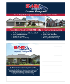 Design de Carte Postale par eleven pour RE/MAX Infinity Property Management | Design #7995043