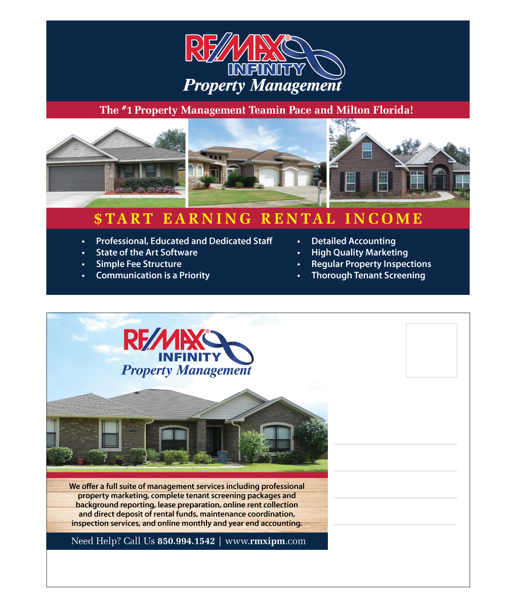 Postcard Design by eleven for RE/MAX Infinity Property Management | Design #8006094