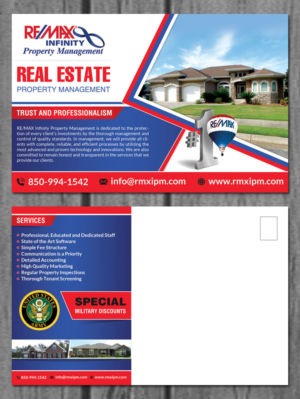 Diseño de Postal por creative.bugs para RE/MAX Infinity Property Management | Diseño: #7945635