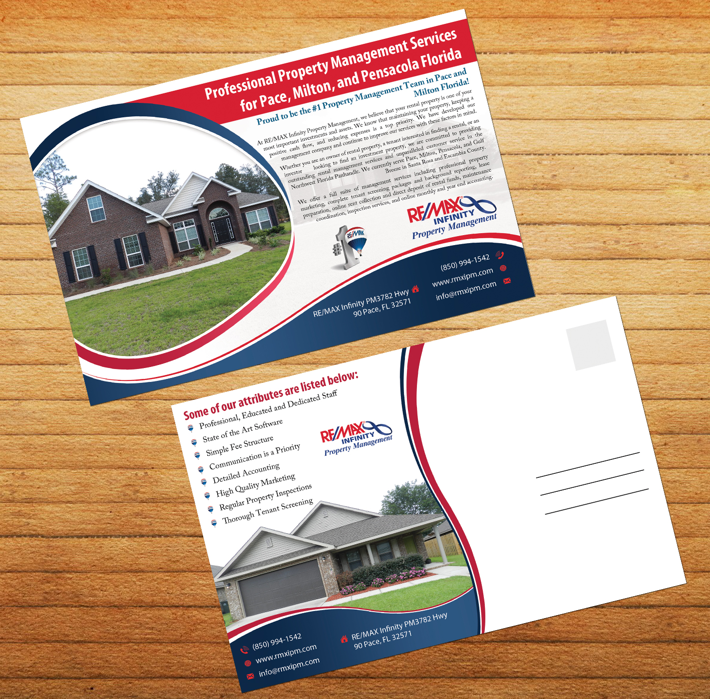 Postcard Design by aspiremedia for RE/MAX Infinity Property Management | Design #7997407