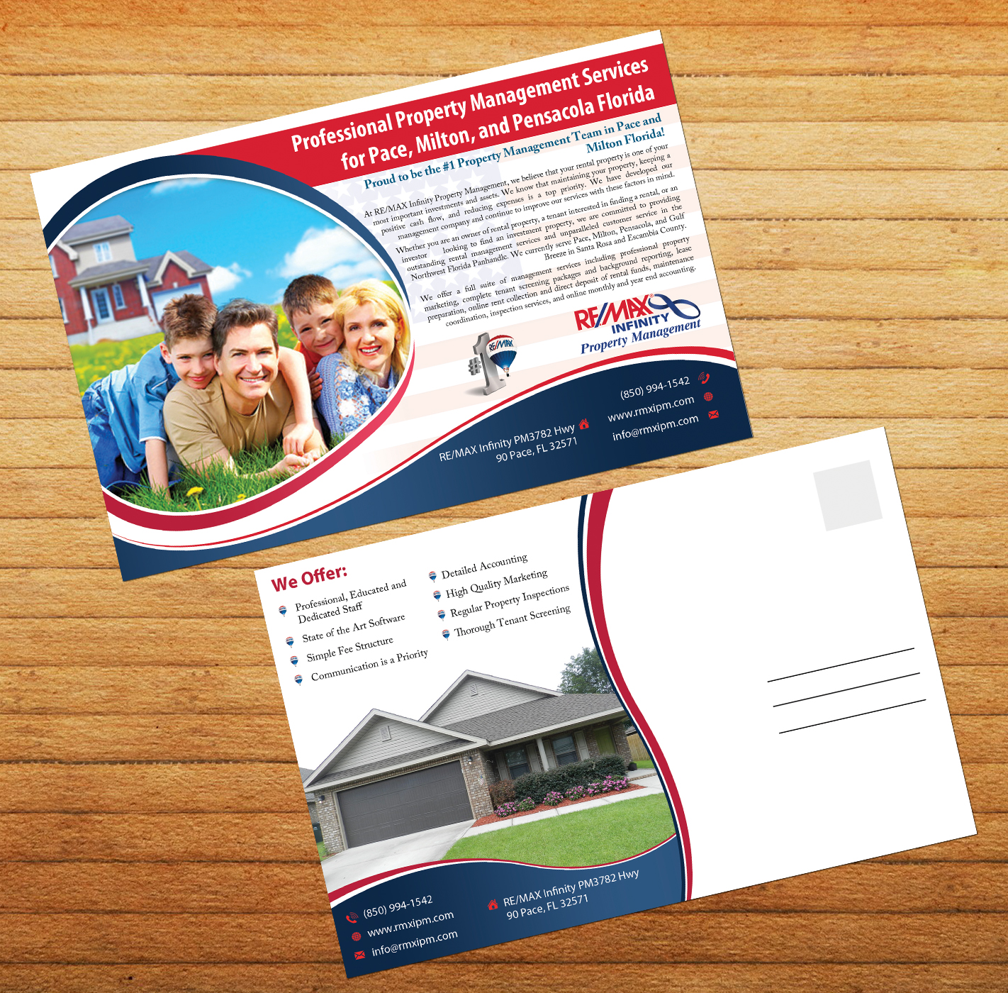 Modern, Professional, Property Management Postcard Design for RE/MAX
