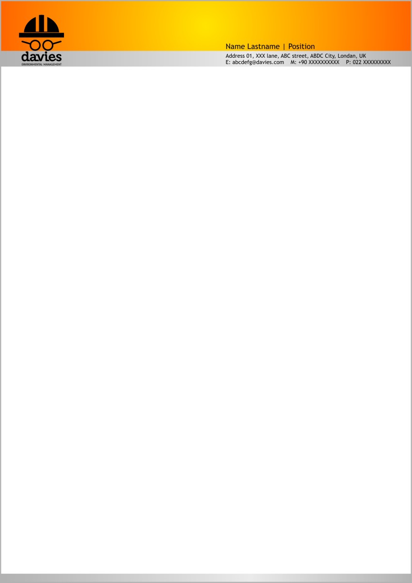 Stationery Design by Rflames for Davies Environmental Management Limited | Design #1998170