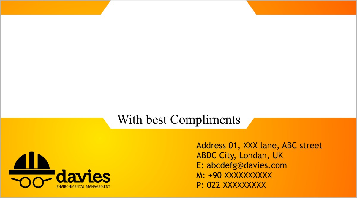 Stationery Design by Rflames for Davies Environmental Management Limited | Design #1998213