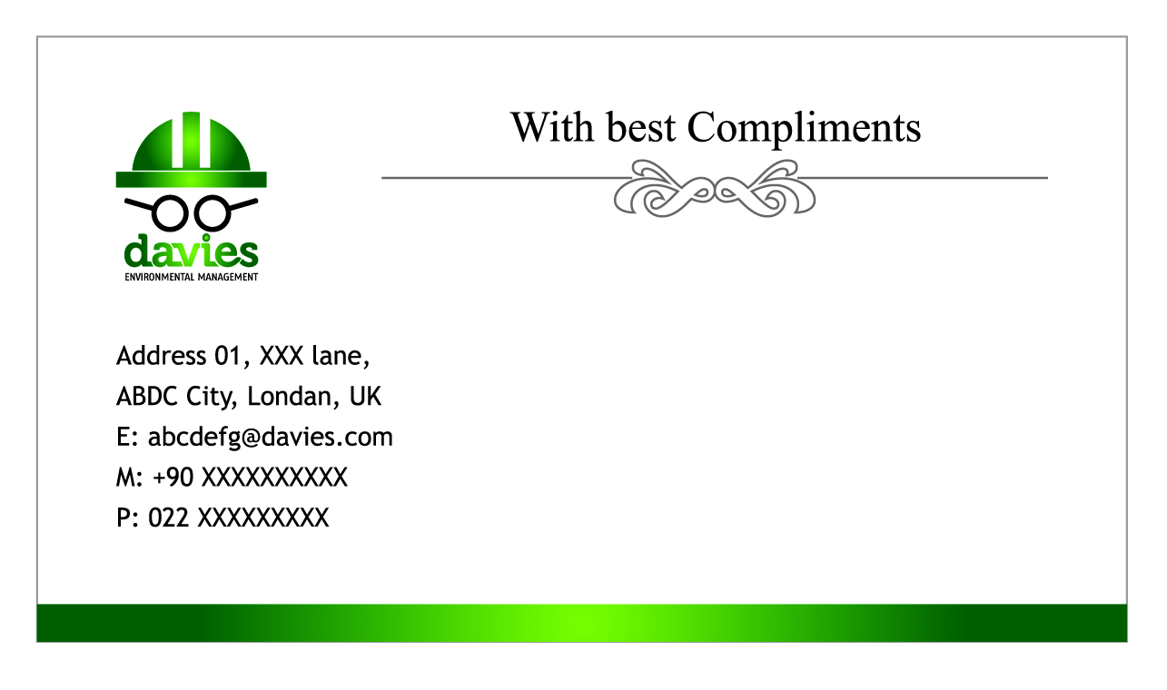 Stationery Design by Rflames for Davies Environmental Management Limited | Design #2013535