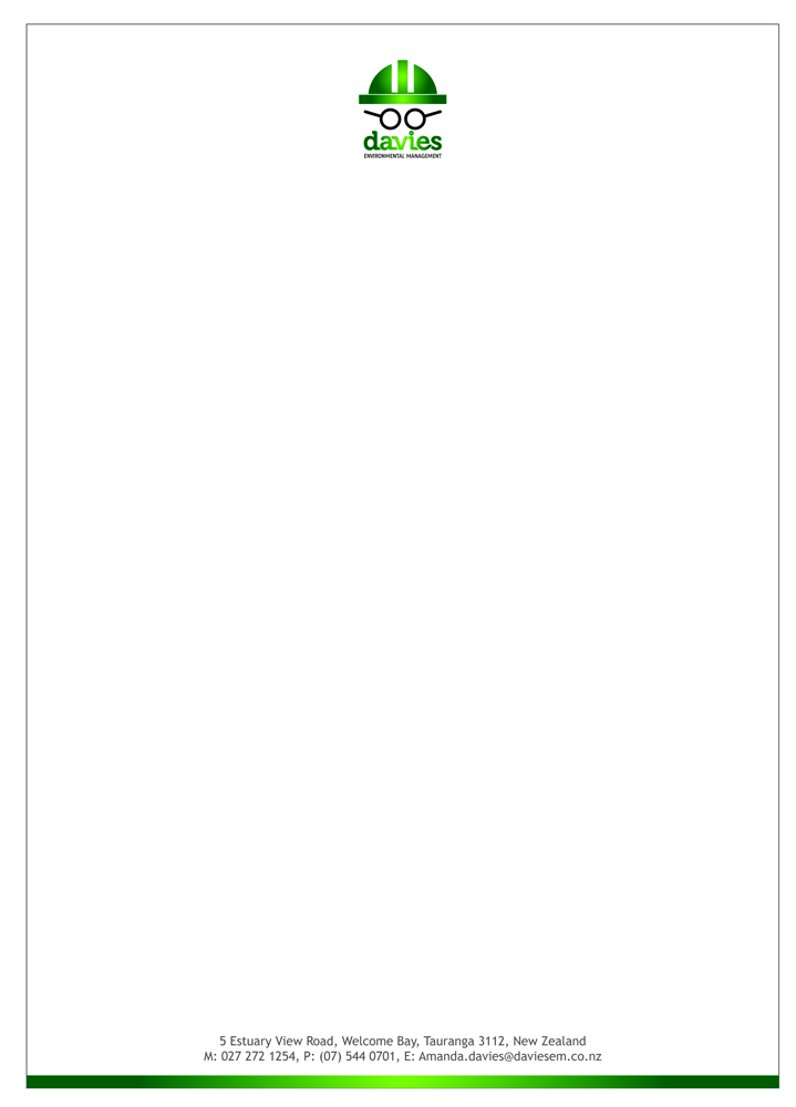 Stationery Design by Rflames for Davies Environmental Management Limited | Design #2023064