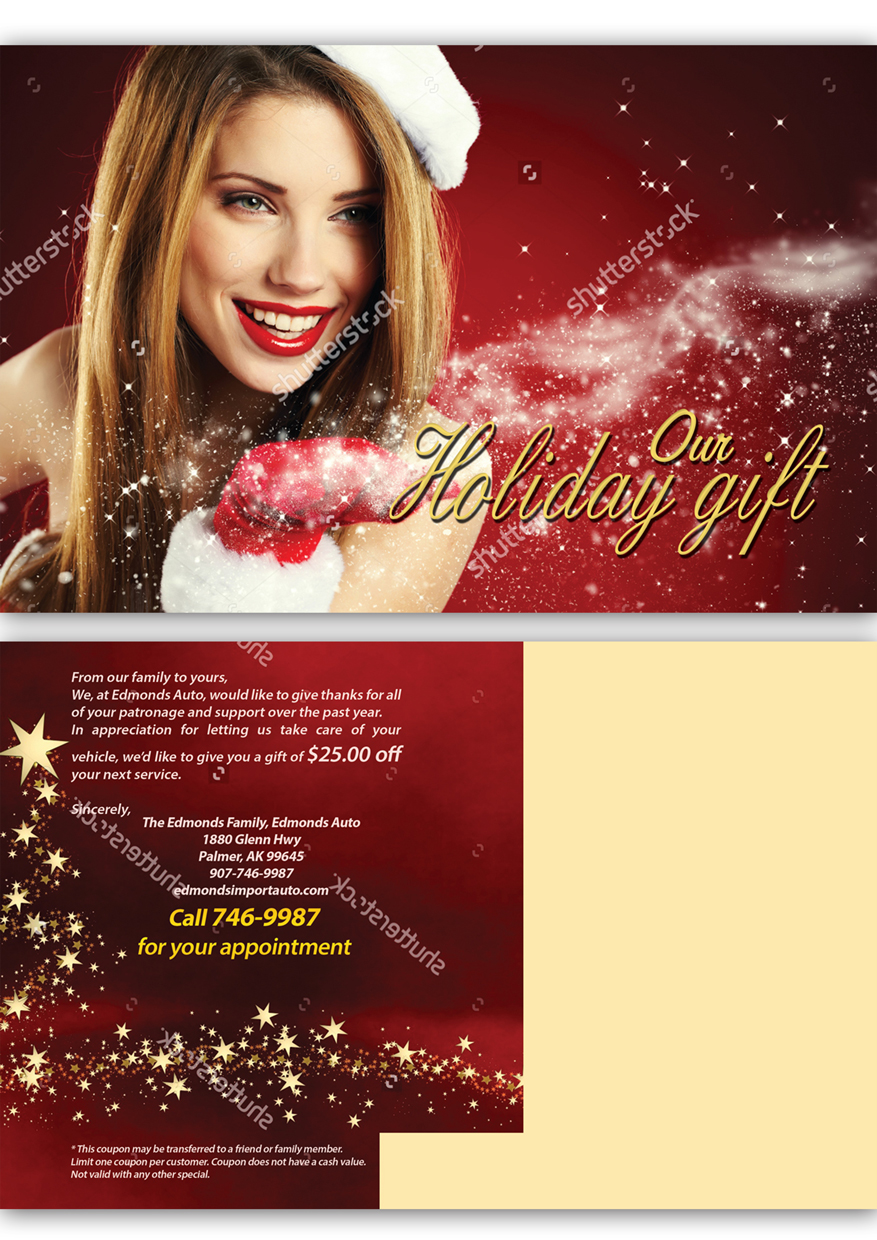Postcard Design by leuchi for Edmonds Auto | Design #7946241