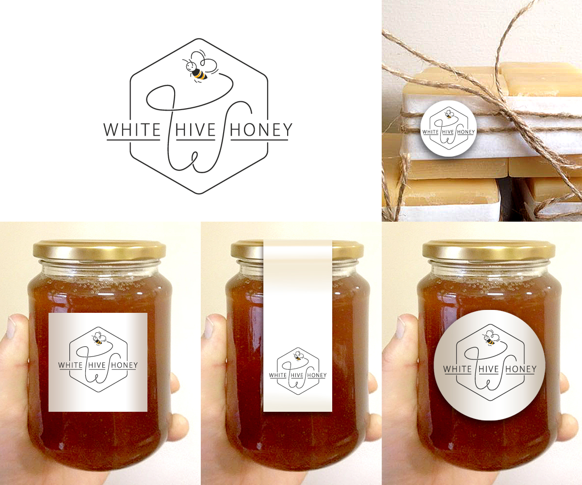 Logo Design by torodes77 for White Hive Honey | Design #8767234